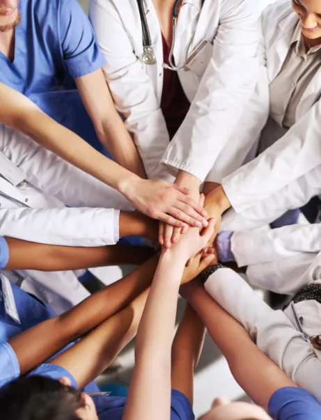Health Professionals Joining Hands